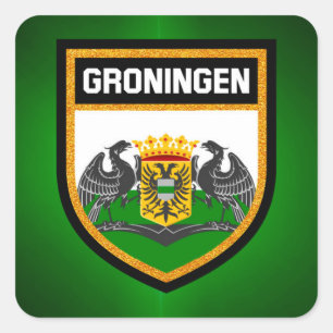 Adesivo Quadrado Groningen Flag