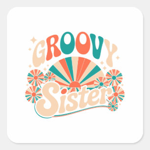 Adesivo Quadrado Groovy Sister Boho Vibes
