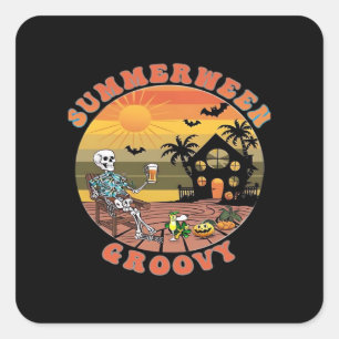 Adesivo Quadrado Groovy Summerentre Para Refrescamento Clássico De