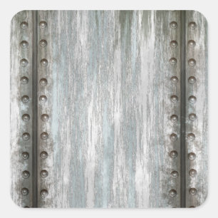 Adesivo Quadrado Grunge rebitado gasto do metal Textured