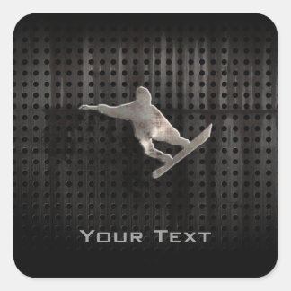 Adesivo Quadrado Grunge Snowboard