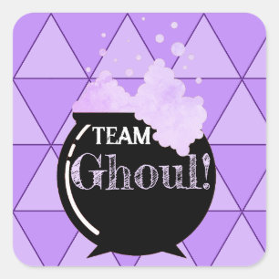 Adesivo Quadrado Grupo Ghoul - Partido de Revelação de Gênero