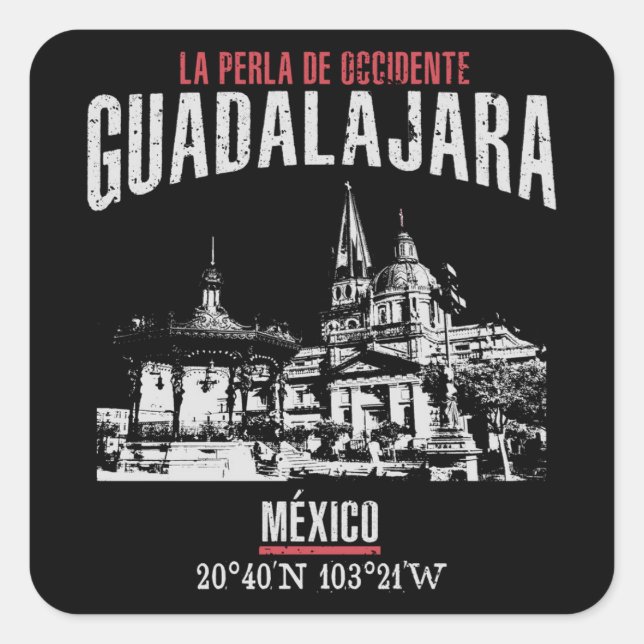 Adesivo Quadrado Guadalajara (Frente)