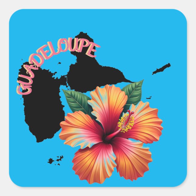 ADESIVO QUADRADO GUADELOUPE (Frente)
