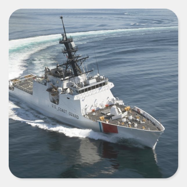 Adesivo Quadrado GUARDA costeira americana Cutter Waesche 2 (Frente)