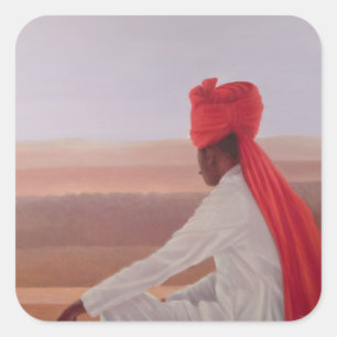 Adesivo Quadrado Guarda de palácio Jaipur