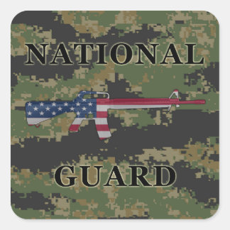 Adesivo Quadrado Guarda nacional M16 Sticker Digital