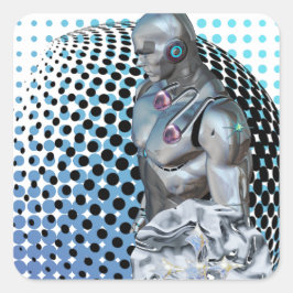 Adesivo Quadrado Guardião do Realm Digital