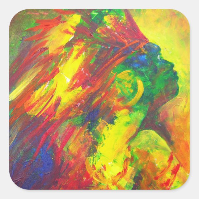 Adesivo Quadrado Guatiguana, o Taino 2011 (Frente)