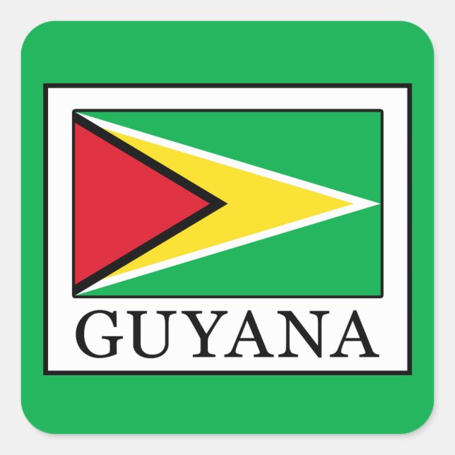 Adesivo Quadrado Guiana (Frente)