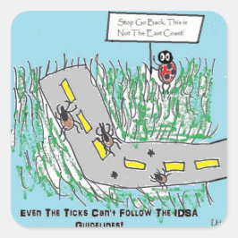 Adesivo Quadrado Guias para a Doença de Lyme da IDSA