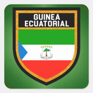 Adesivo Quadrado Guiné Equatorial