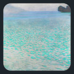 Adesivo Quadrado Gustav Klimt - Attersee<br><div class="desc">Attersee - Gustav Klimt,  Oil on Canvas,  1910</div>