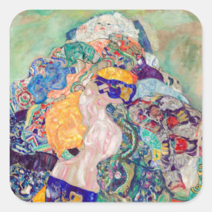 Adesivo Quadrado Gustav Klimt - Bebê / Berço