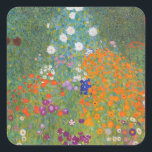 Adesivo Quadrado Gustav Klimt Flower Garden Cottage Nature<br><div class="desc">Uma bela pintura de jardim - esta é uma pintura clássica de Gustav Klimt,  chamada Jardim de Algodão,  ou Jardim Bauergarten,  1907,  que é um close up de um jardim floral,  uma pintura floral colorida.</div>
