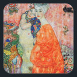 Adesivo Quadrado Gustav Klimt - Mulheres Amigas<br><div class="desc">Mulheres Amigas - Gustav Klimt, Petróleo na Canvas, 1916-17 (destruído em 1945)</div>