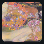 Adesivo Quadrado Gustav Klimt - Serpentes Água II<br><div class="desc">Serpentes de água II/Wasserschlangen II - Gustav Klimt,  Oil on canvas,  1904-1907</div>