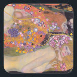 Adesivo Quadrado Gustav Klimt - Serpentes Água II<br><div class="desc">Serpentes de água II/Wasserschlangen II - Gustav Klimt,  Oil on canvas,  1904-1907</div>