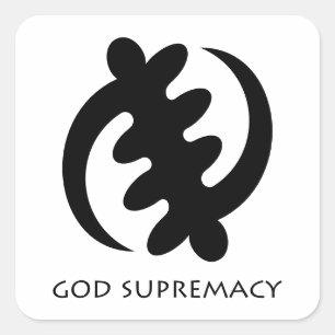 Adesivo Quadrado Gye Nyame African Adinkra Symbol Sticker