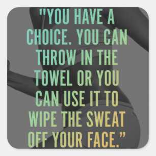 Adesivo Quadrado Gym da malhação de Motivaitonal