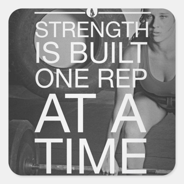 Adesivo Quadrado Gym Malhação Motivativo (Frente)