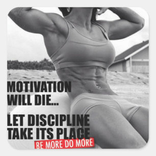 Adesivo Quadrado Gym Malhação Motivativo