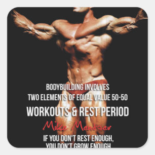 Adesivo Quadrado Gym Malhação Motivativo
