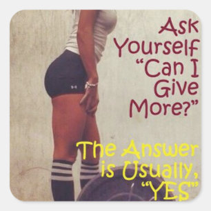 Adesivo Quadrado Gym Malhação Motivativo