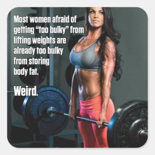 Adesivo Quadrado Gym Malhação Motivativo