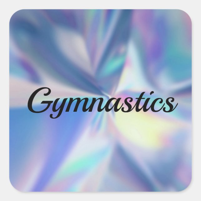 Adesivo Quadrado GYMNASTICS Stickers (Frente)