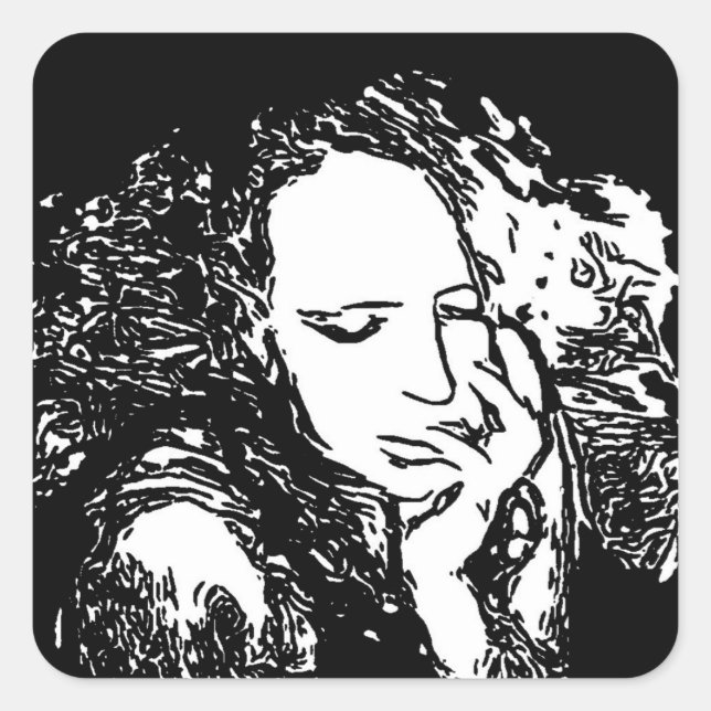 Adesivo Quadrado Habitação Má (Frente)