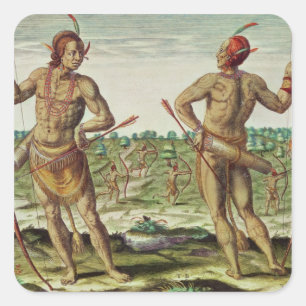 Adesivo Quadrado Habitantes de Virgínia