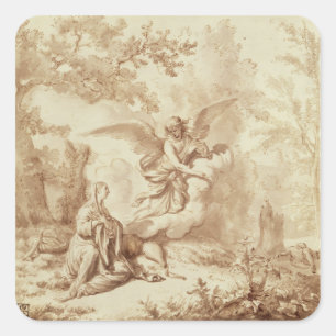 Adesivo Quadrado Hagar na região selvagem