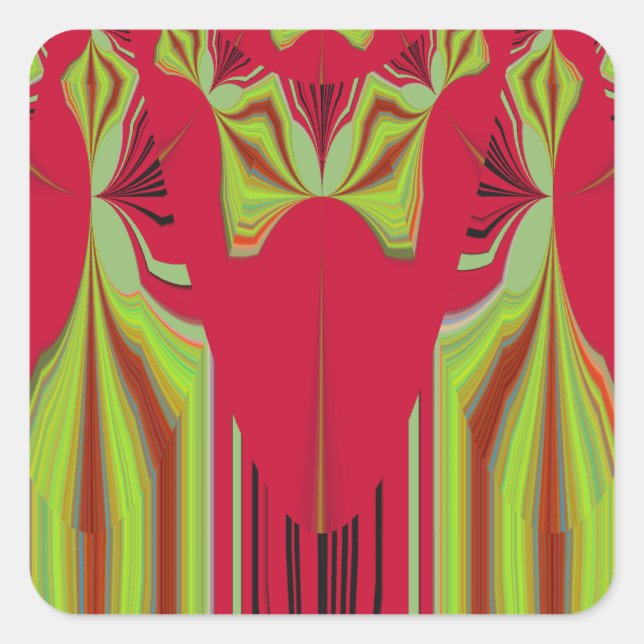 Adesivo Quadrado Hakuna Matata design (Frente)