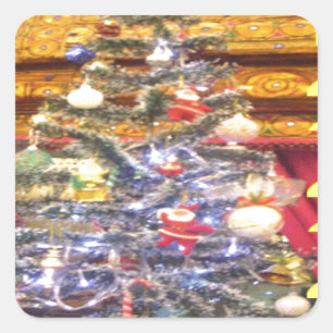 Adesivo Quadrado Hakuna Matata Feliz Natal e Feliz ano novo.p