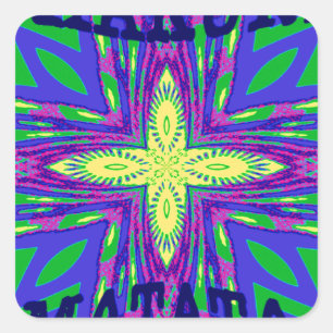 Adesivo Quadrado Hakuna matata Mombasa Kanga