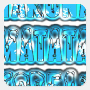 Adesivo Quadrado Hakuna Matata South Korea Art Impressão/Graphic