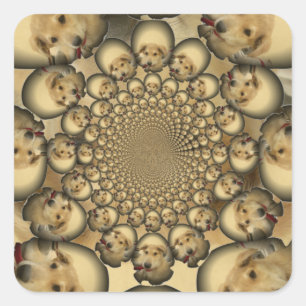 Adesivo Quadrado Hakuna Matta Puppies e Cachorros infinitamente che