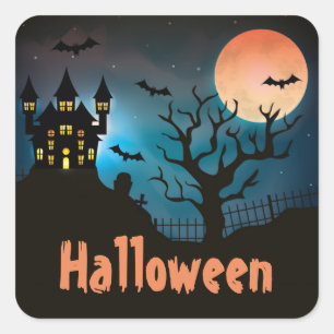 Adesivo Quadrado Halloween
