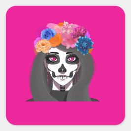 Adesivo Quadrado Halloween 