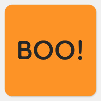Adesivo Quadrado Halloween BOO! Bag Simples De Tratamento De Presen