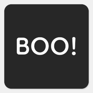 Adesivo Quadrado Halloween BOO! Bag Simples De Tratamento De Presen
