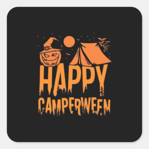Adesivo Quadrado Halloween Camper Nature