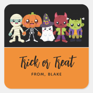 Adesivo Quadrado Halloween Cutie Stickers