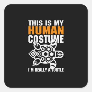 Adesivo Quadrado Halloween Dift Este É O Meu Figurino Humano