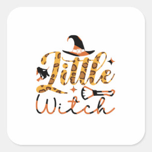 Adesivo Quadrado Halloween Little Witthday