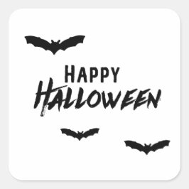 Adesivo Quadrado Halloween Spooky Bats Seasonal Home Decor