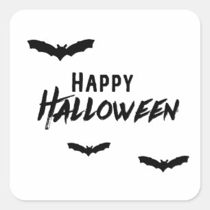 Adesivo Quadrado Halloween Spooky Bats Seasonal Home Decor