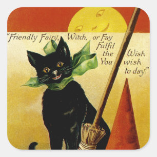 Adesivo Quadrado Halloween Wish