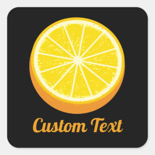 Adesivo Quadrado Halve a laranja